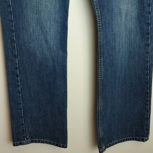 Warehouse One Men's Denim Jeans 34x32 Dark Wash Like New Straight Leg Relaxed - Picture 5 of 9